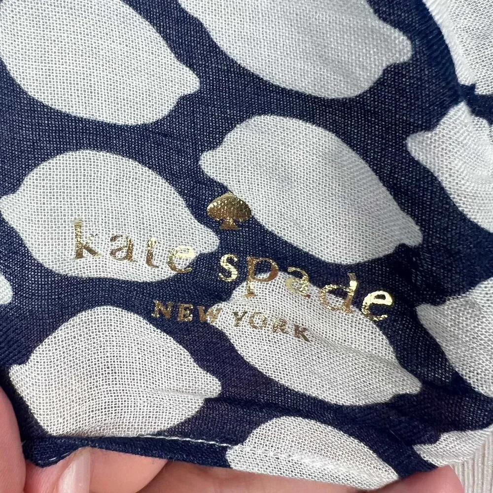 Kate Spade blue lemons infinity scarf